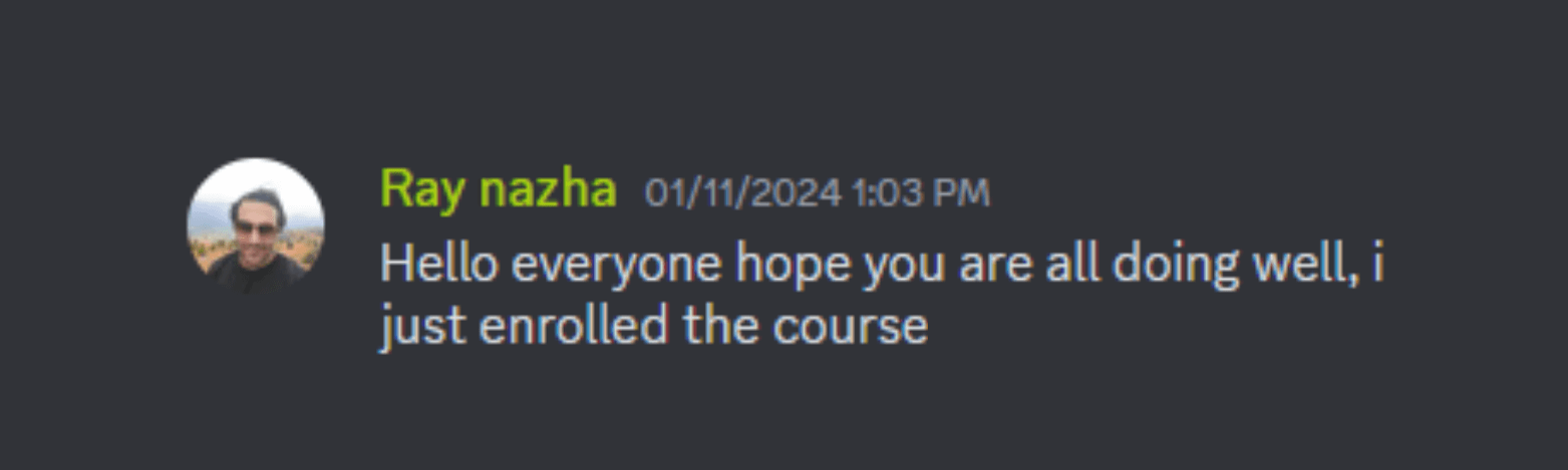 Community member testimonial 10