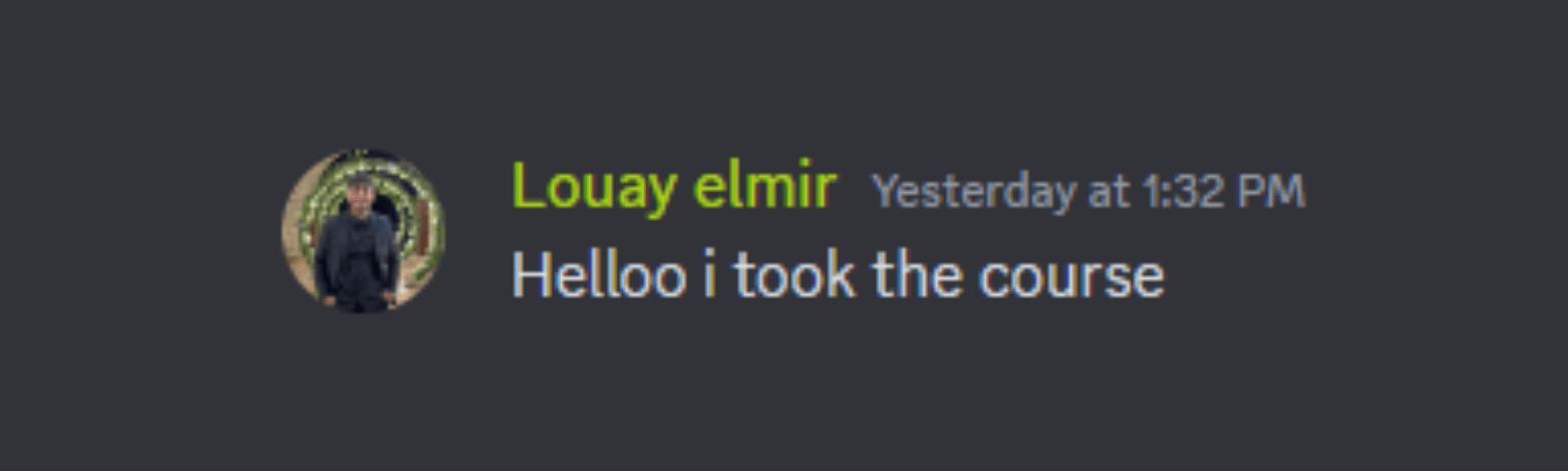 Community member testimonial 13