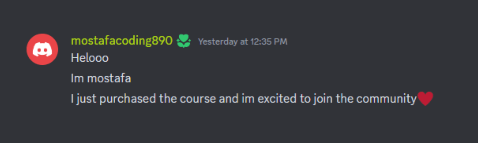 Community member testimonial 2